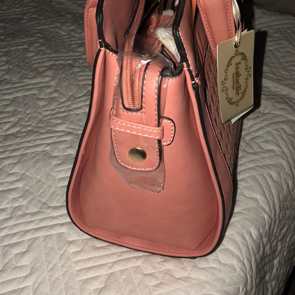 Isabelle Handbag Coral beautiful Satchel|crossbody - Picture 5 of 7